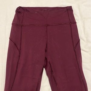 LULULEMON  7/8 TRAINING LEGGINGS SIZE 6 BARELY WORN